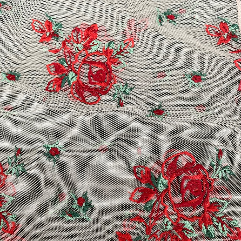 Victoria's Secret Floral Embroidery Sheer Mesh Slip - Picture 10 of 16